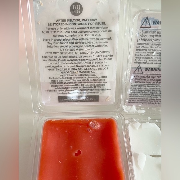 Pumpkin, Patchouli and Apple Pie Scented Melting Wax Cubes Bundle 3 Pack - Picture 7 of 11